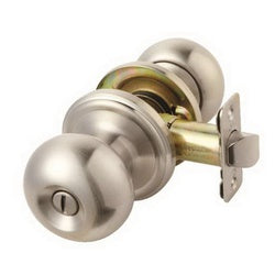 ACE Privacy Door Lockset Knob Handle Steel Satin Nickel 2 3/8 to 2 3/4 in Backset