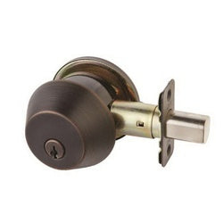 ACE Deadbolt ANSI 2 Grade Solid Brass Oil Rubbed Bronze 2 3/8 to 2 3/4 in Backset