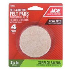 ACE 5426333/ACE Protective Pad Felt Brown 2 1/2 in W Round