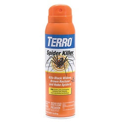 TERRO Spider Killer Liquid Around Doors Around Windows Behind Appliances Patios 16 oz Aerosol