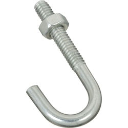 National Hardware 2195BC Series N232 884 J Bolt 1/4 20 Thread 1.31 in L Thread 2 5/16 in L 100 lb Working Load Zinc