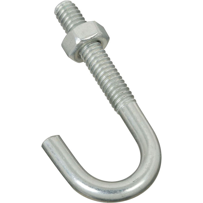 National Hardware 2195BC Series J-Bolt 1/4-20 Thread 1.31 in L Thread 2-5/16 in L 100 lb Working Load Zinc