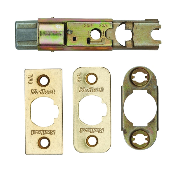 Kwikset Spring Latch Core Steel Polished Brass