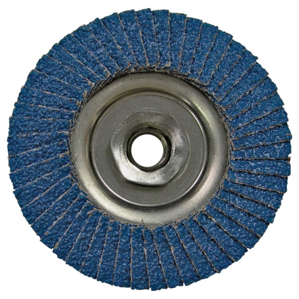 VORTEC PRO Flap Disc 4 in Dia 5/8-11 Arbor Non-Woven 80 Grit Medium Zirconia Aluminum Abrasive