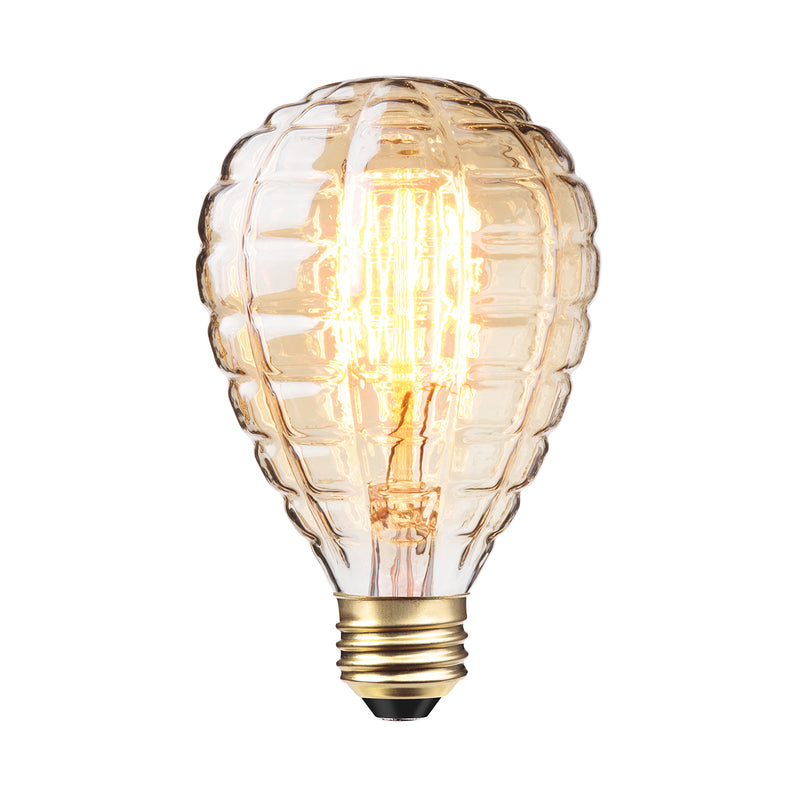 globe Granada Incandescent Bulb 40 W G40 Lamp E26 Medium Lamp Base 140 Lumens Amber Light