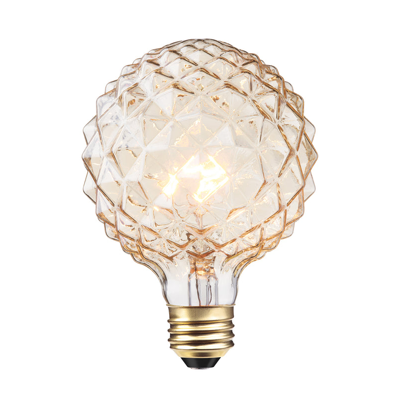 globe Crystalina Incandescent Bulb 40 W G40 Lamp E26 Medium Lamp Base 220 Lumens Soft White Light