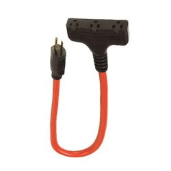 ACE Extension Cord 12 AWG Cable 2 ft L 15 A 125 V Orange