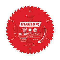 Diablo Circular Saw Blade 10 in Dia 5/8 in Arbor 40 Teeth Carbide Cutting Edge