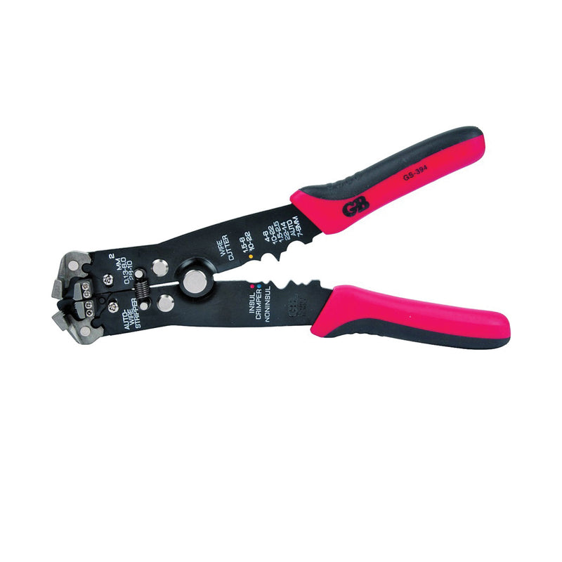 GB Wire Stripper 10 to 26 AWG Wire 10 to 26 AWG Stripping 8 in OAL High-Leverage Handle