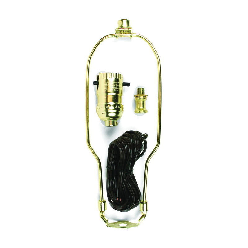 Jandorf Lamp Kit Brass Polished Harp