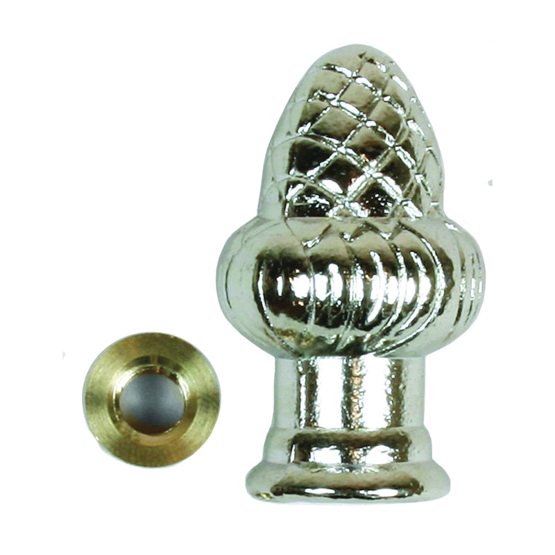 Jandorf Lamp Finial Nickel