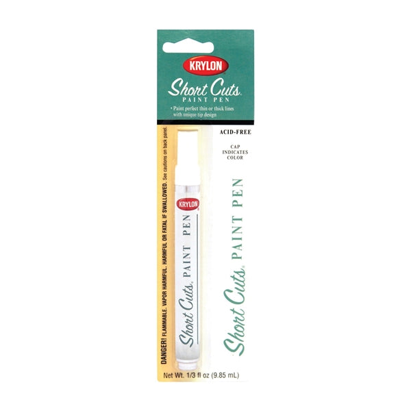 Krylon Short Cuts Paint Pen Chisel Tip White