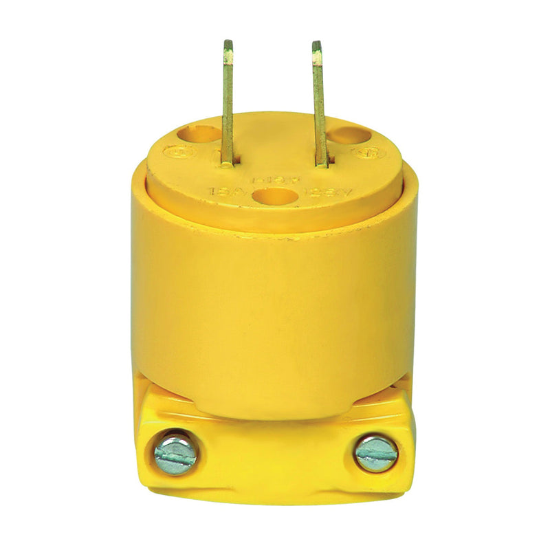 Eaton Wiring Devices Electrical Plug 2-Pole 15 A 125 V NEMA: 1-15 Yellow