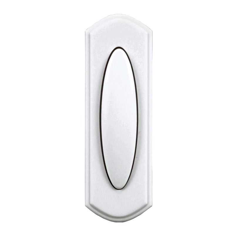 Heath Zenith Pushbutton Wireless Plastic White