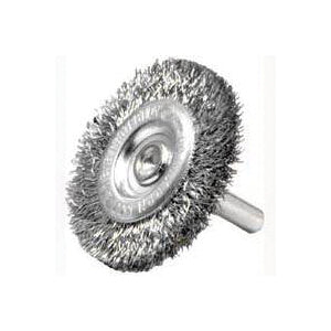 Weiler Wire Wheel Brush 2 in Dia 1/4 in Arbor/Shank