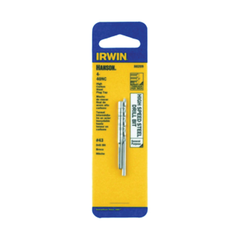 IRWIN HANSON Tap and Drill Bit Set HCS/HSS