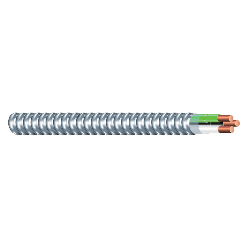 Southwire Armorlite Armored Cable 12 AWG Cable 2-Conductor Copper Conductor THHN/THWN Insulation