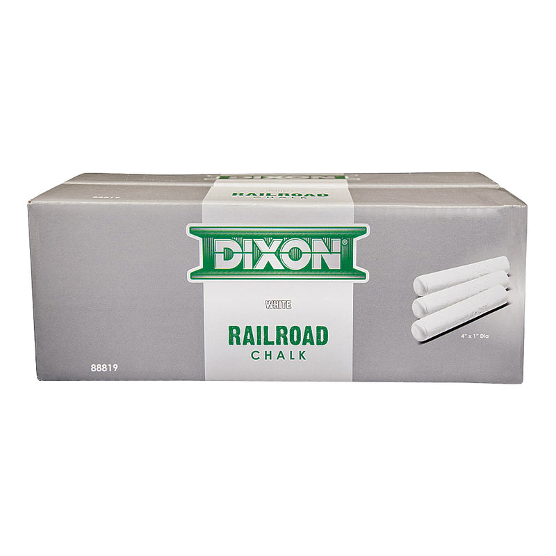 DIXON TICONDEROGA Tapered Round Railroad Chalk White Temporary