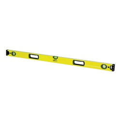 STANLEY Box Beam Level 48 in L 3 Vial 2 Hang Hole Non Magnetic Aluminum Yellow