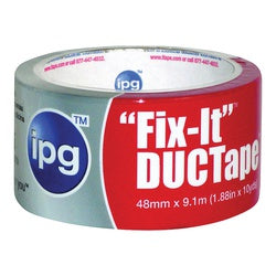 IPG Duct Tape 10 yd L 1.88 in W Poly Coated Cloth Backing Silver