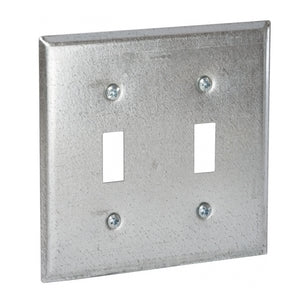 RACO Handy Box Cover 4 in L 4 in W Square Galvanized Steel Gray