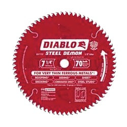 Diablo Steel Demon Circular Saw Blade 7 1/4 in Dia 5/8 in Arbor 70 Teeth TiCo Cutting Edge