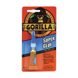 Gorilla Super Glue Liquid Irritating Straw/White Water 3 g Tube