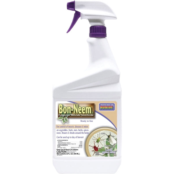 Bonide Bon-Neem II Insecticide Liquid Spray Application Indoor 1 qt