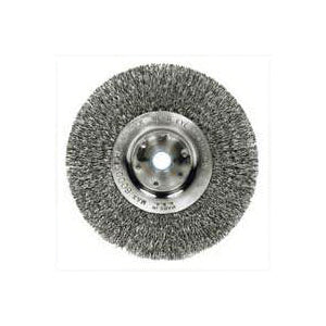 Weiler Wire Wheel Brush 6 in Dia 5/8 to 1/2 in Arbor/Shank