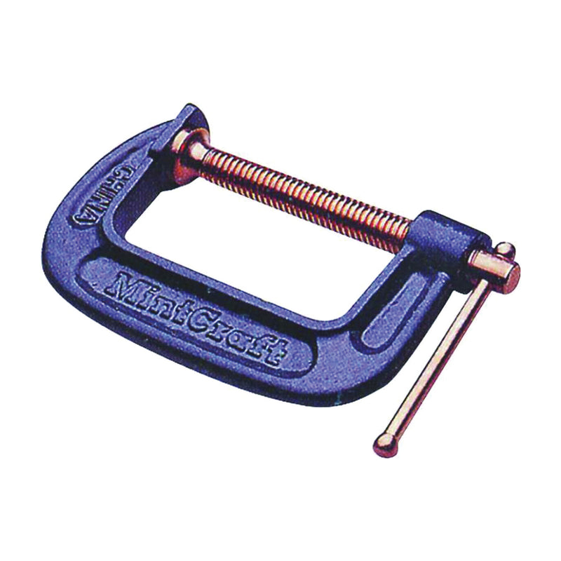 Vulcan C-Clamp 1 in D Throat Copper Coated Steel Screw/Malleable Steel Frame Body Gray Body