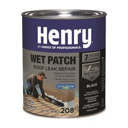 Henry Roof Cement Black Liquid 1 qt Can