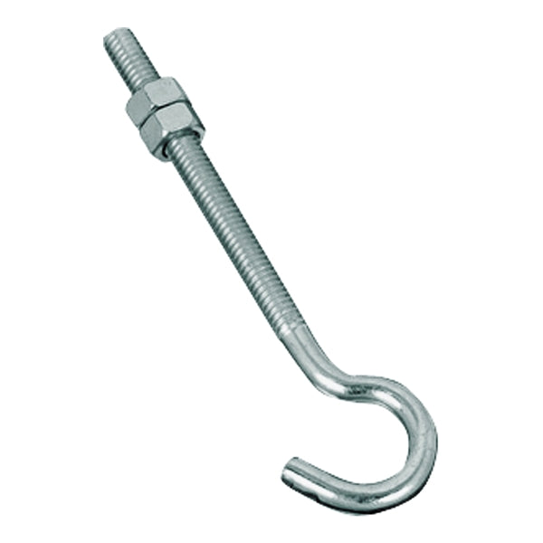 National Hardware 2162BC Series Hook Bolt 5/16 in Thread 5 in L Steel Zinc 100 lb Working Load