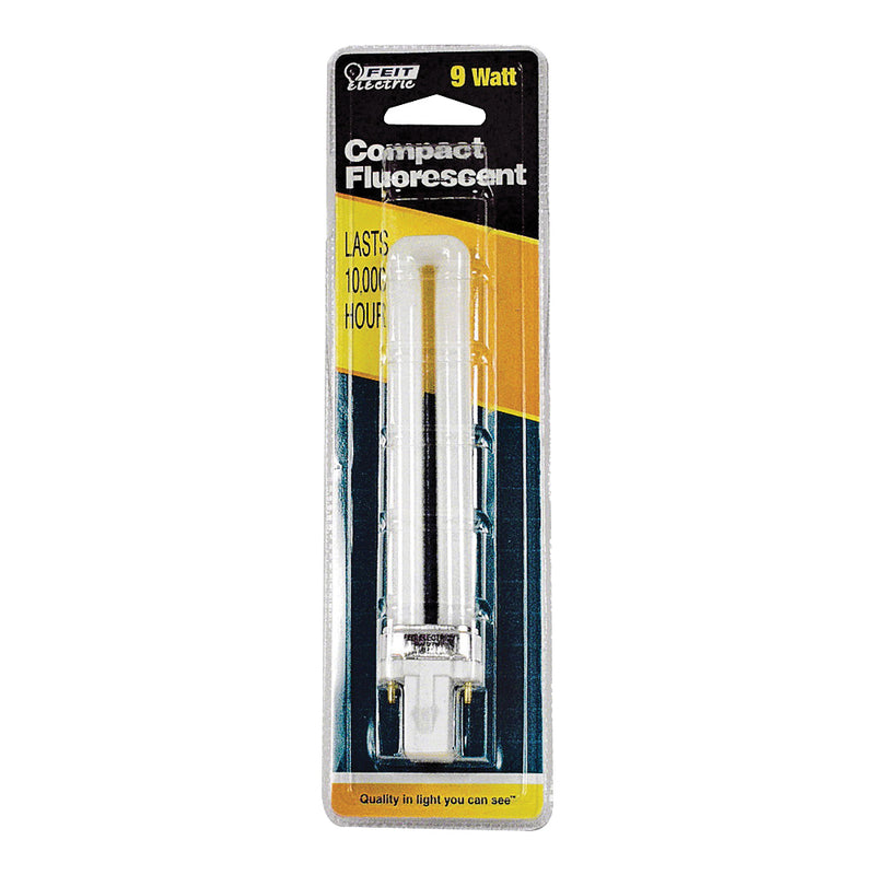 Feit Electric Compact Fluorescent Bulb 9 W PL Lamp G23 Lamp Base 560 Lumens 2700 K Color Temp