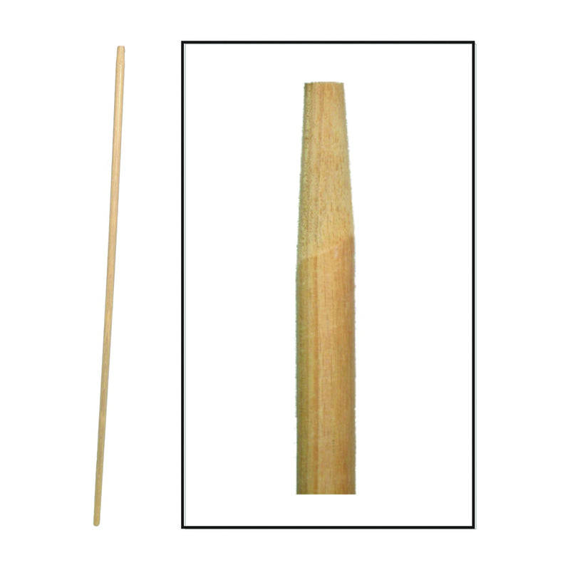 BIRDWELL Broom Handle 1-1/8 in Dia 54 in L Hardwood