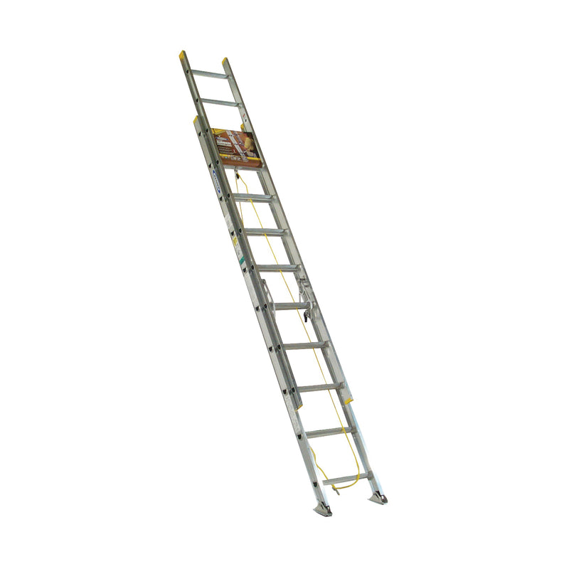 WERNER Extension Ladder 19 ft H Reach 225 lb Aluminum