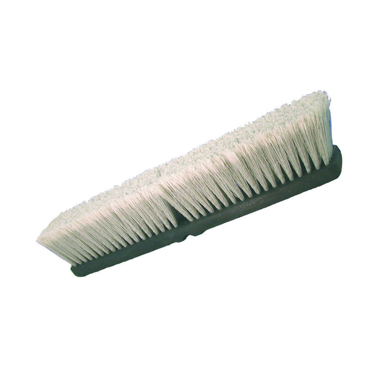 BIRDWELL Broom Head Threaded Threaded 3 in L Trim Polypropylene/Polystyrene Bristle Gray
