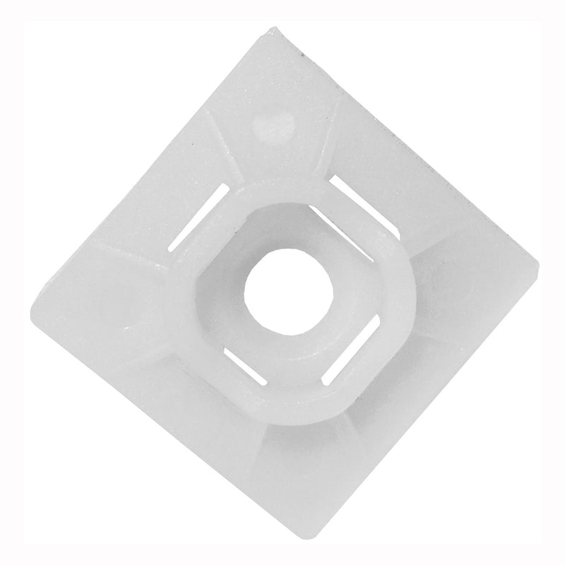 GB Cable Tie Mounting Base Nylon Natural White