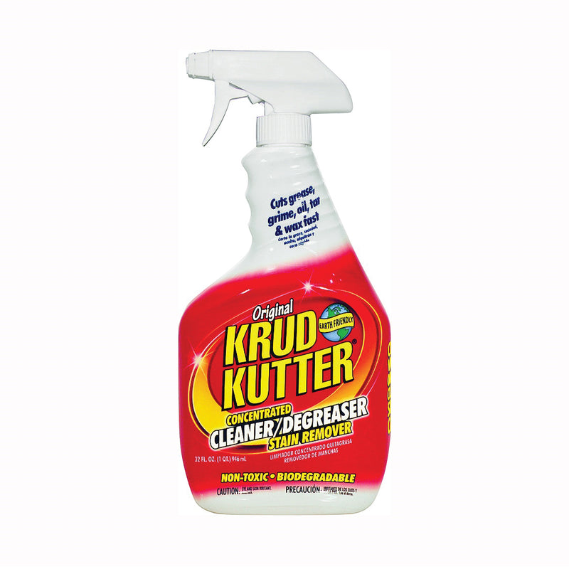 KRUD KUTTER Cleaner/Degreaser and Stain Remover 32 oz Spray Dispenser Liquid Mild