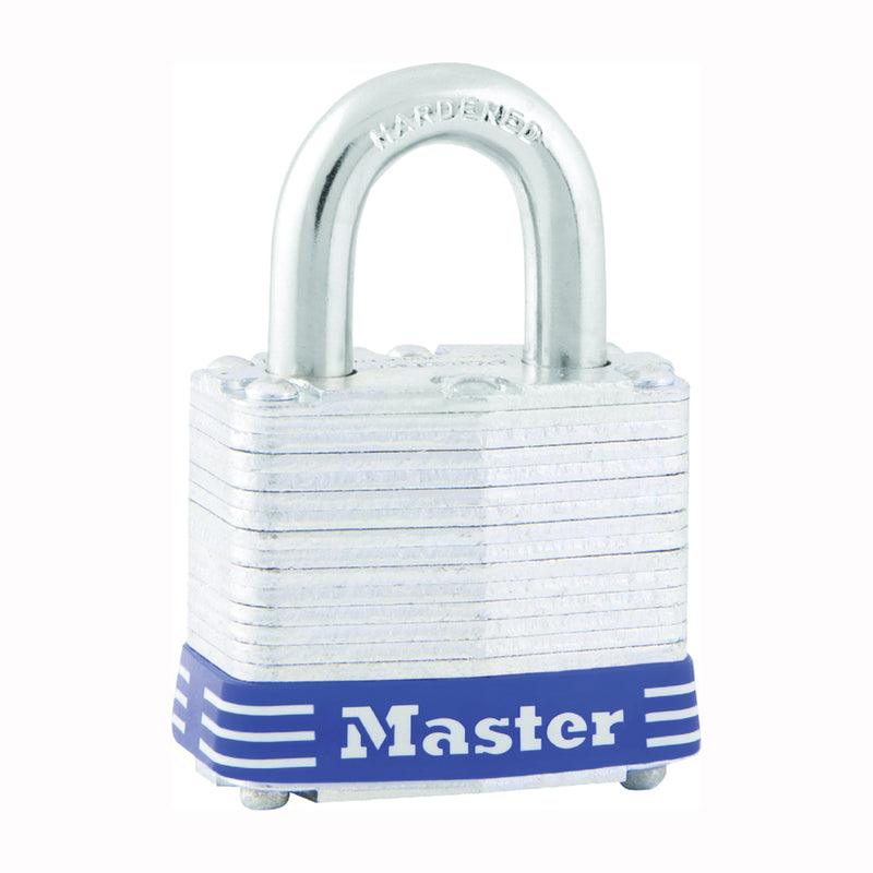 Master Lock Keyed Padlock Different Key 5/16 in Dia Shackle 15/16 in H Shackle Steel Shackle Steel Body