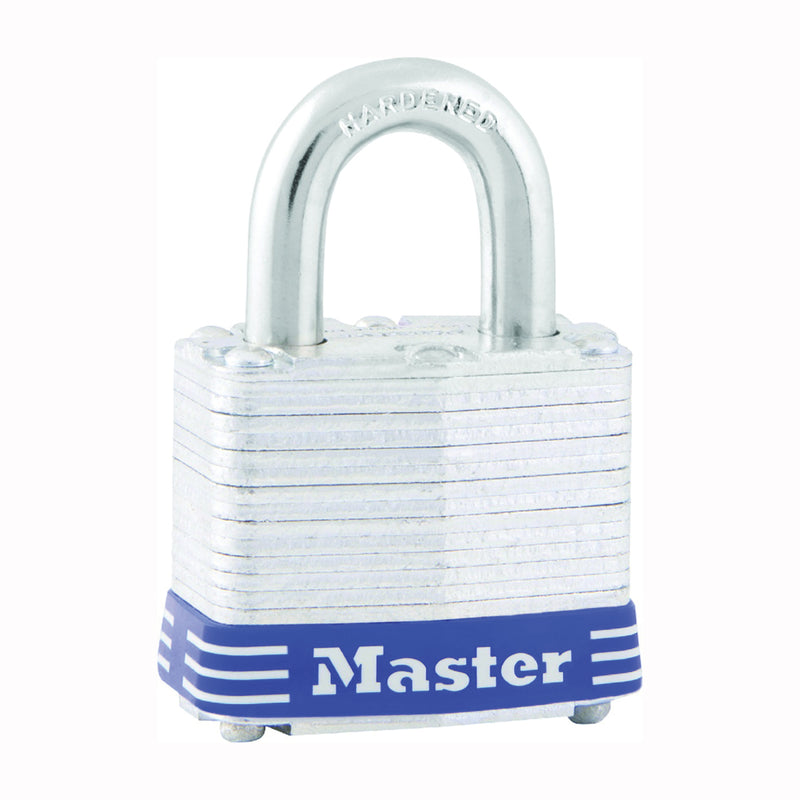 Master Lock Keyed Padlock Different Key 9/32 in Dia Shackle 3/4 in H Shackle Steel Shackle Steel Body