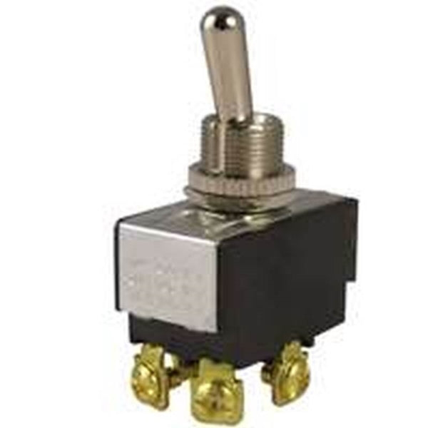 GB Toggle Switch 125/250 V DPST Screw Terminal Silver