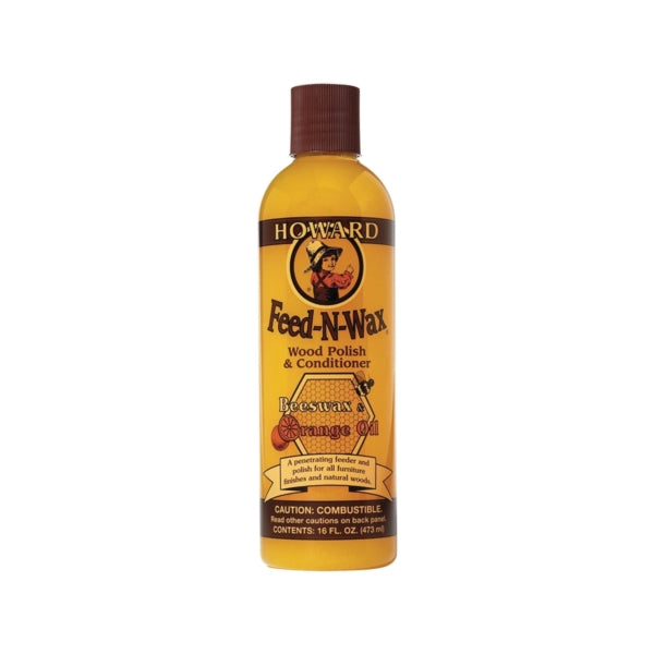 HOWARD Polish and Conditioner 16 oz Bottle Yellow Solid Orange