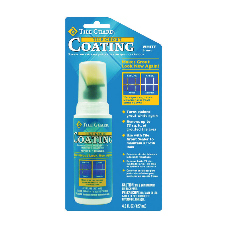 Homax Tile and Grout Coating 4.3 oz Bottle Liquid Characteristic White