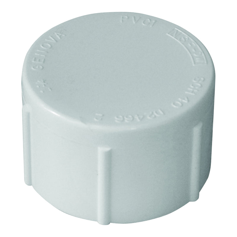 GENOVA 300 Series Pipe Cap 1/2 in FIP White SCH 40 Schedule