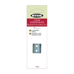 HYDE Scraper Replacement Blade Double Edged Blade 1 in W Blade HCS Blade