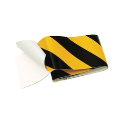 HY KO Reflective Safety Tape 24 in L 2 in W Vinyl Backing Black/Yellow