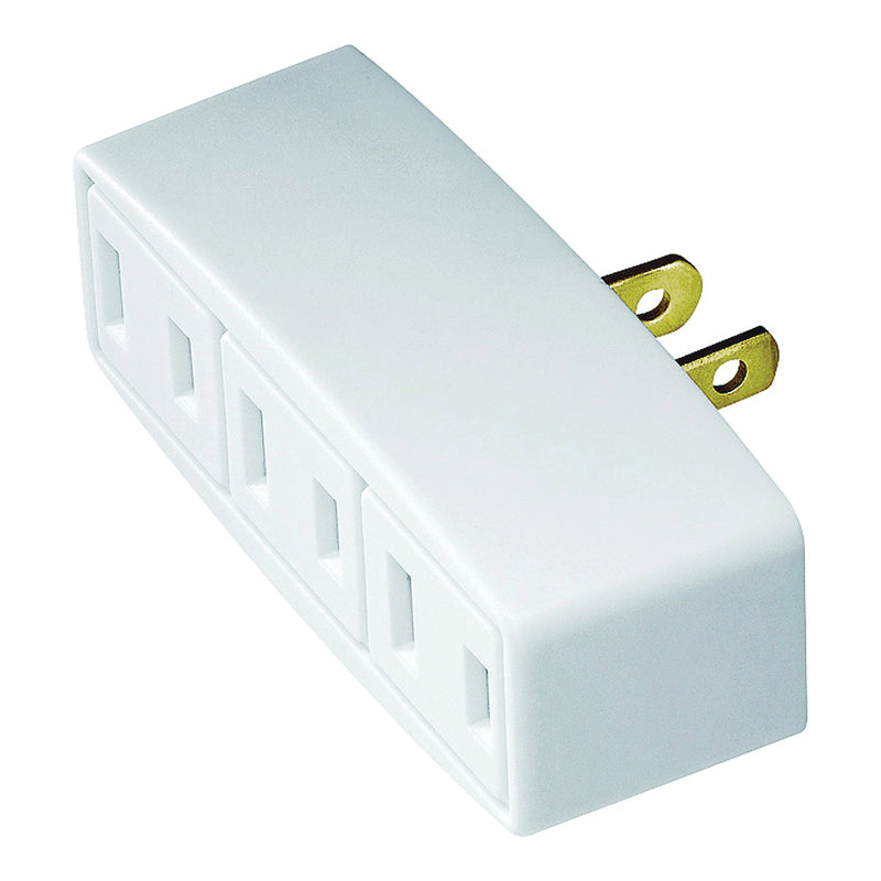 Eaton Wiring Devices Outlet Adapter 2-Pole 15 A 125 V 3-Outlet NEMA: 1-15R White