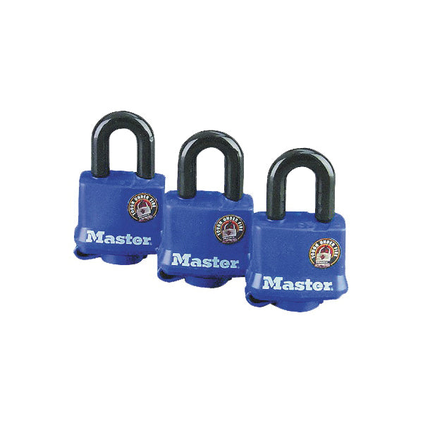 Master Lock Keyed Padlock Alike Key 9/32 in Dia Shackle 1-1/16 in H Shackle Steel Shackle Steel Body