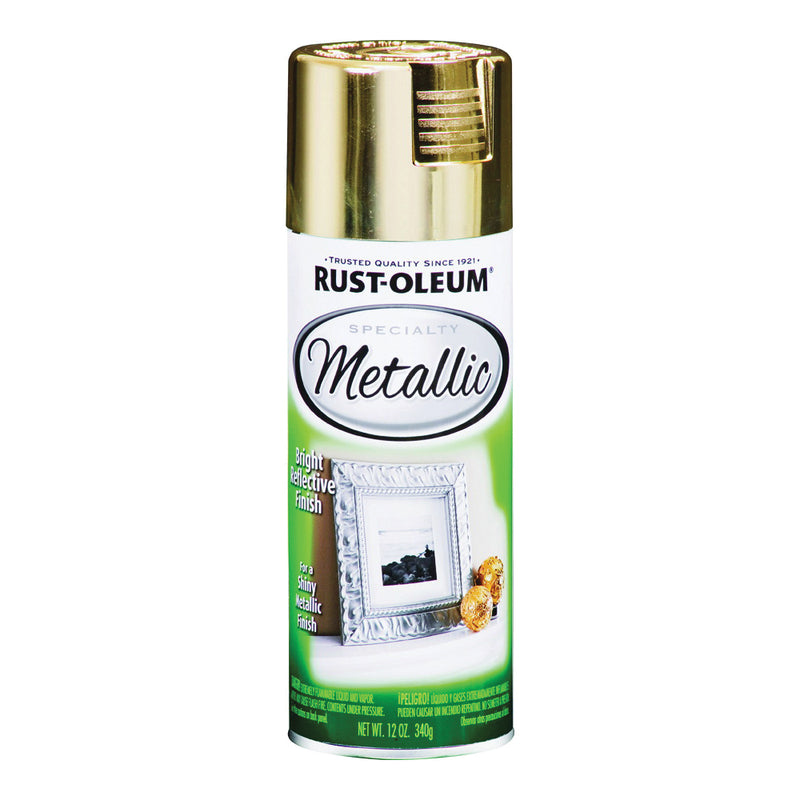 RUST-OLEUM Metallic Spray Paint Metallic Gold 11 oz Aerosol Can