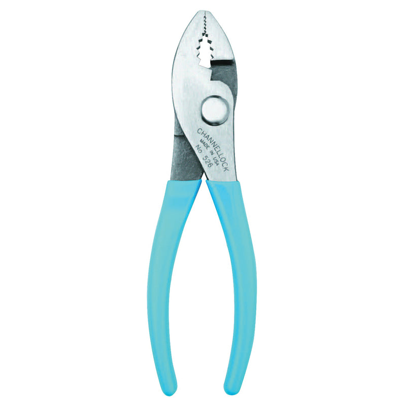 CHANNELLOCK Slip Joint Plier 6-1/2 in OAL 3/4 in Jaw Opening Blue Handle Comfort-Grip Handle 0.96 in L Jaw